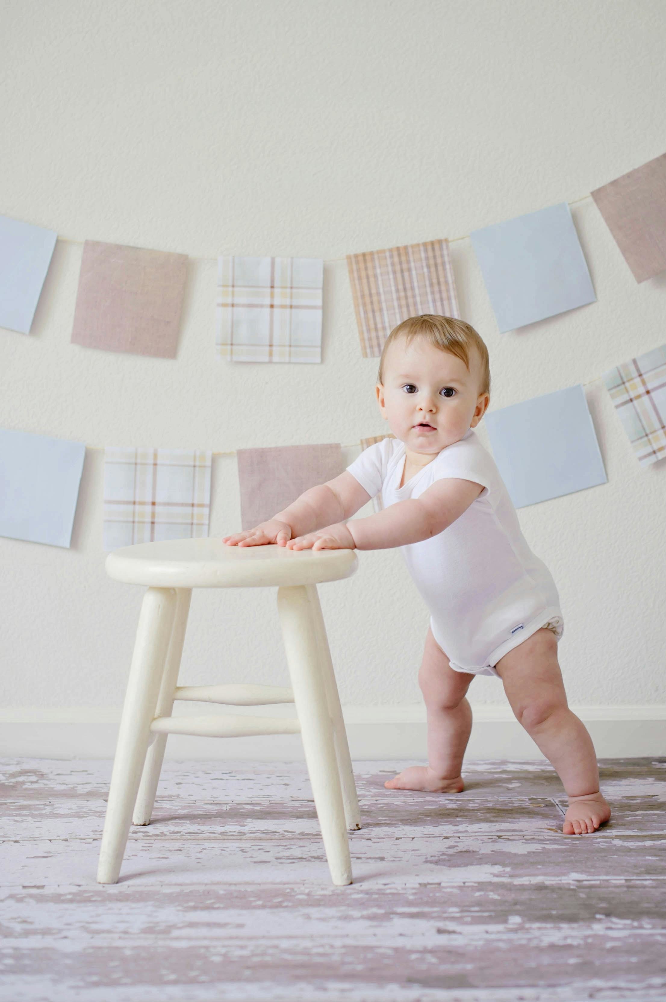 Baby pulling up to stand